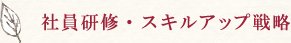 社員研修・スキルアップ戦略